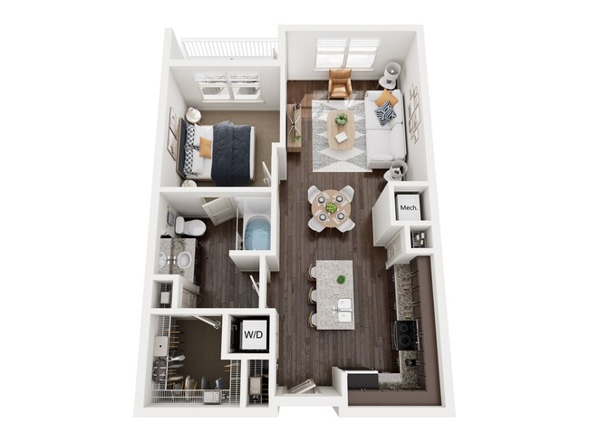 Floorplan - 1377 Brookhaven Apartments