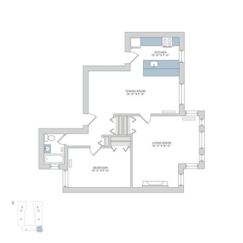 Floorplan - 1101 E. Hyde Park Boulevard