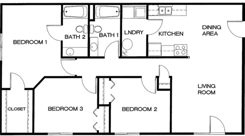 Floorplan - Springbrook Meadows Apartments