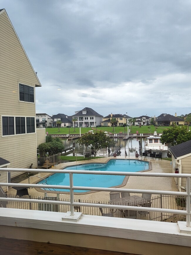 Pool View from Living Room Balcony - 888 Davis Rd