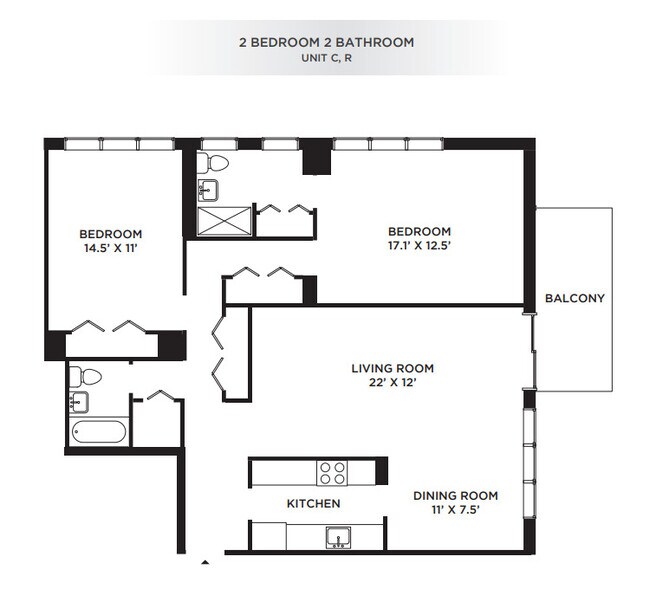 Floorplan - New Haven Towers