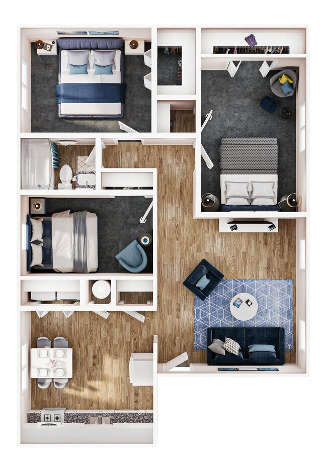 3BR/1BA - C2 - Copper Chase Apartments - Historical Access