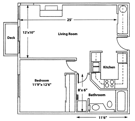 1BR/1BA - Ivy Court Apartments