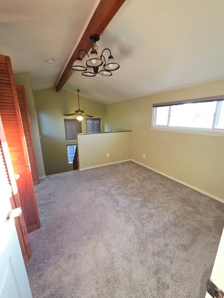 Bedroom. Small city view from window. - 2753 Sulphur Dr