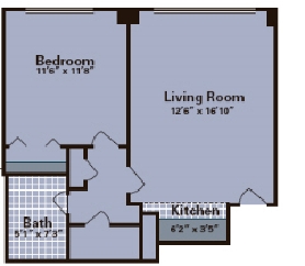 1BR/1BA - Residences at City Place