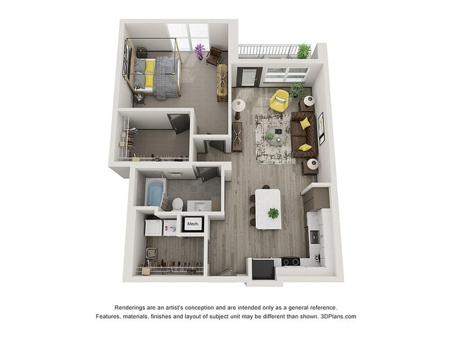 Explore this beautifully designed apartment layout offering comfort and style. - Irving Place North Rocky Point