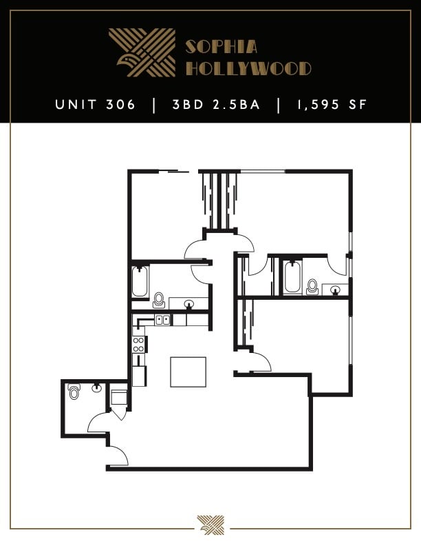 Floorplan - Sophia Hollywood - Off Market