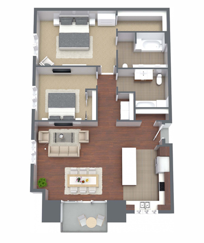 Floorplan - Nineteen800 Apartments