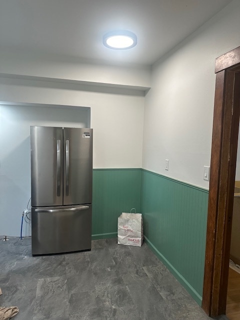 New fridge and washing machine new kitchen vinyl slate floor - 1223 Genesee Park Blvd