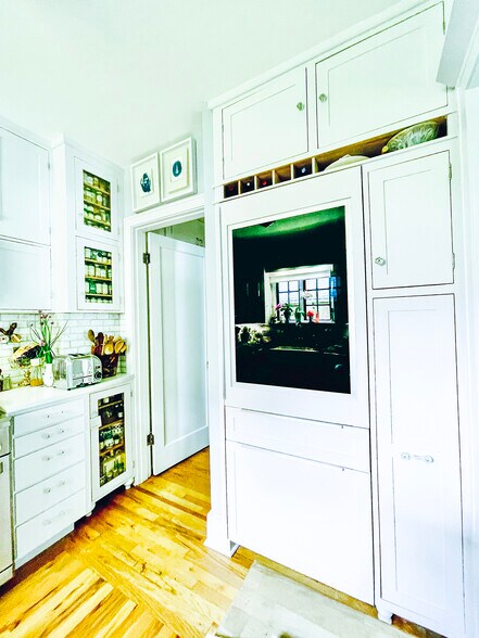 Soapstone and quartz countertops, specialty spice cabinets, built in glass refrigerator - 483 Boulevard