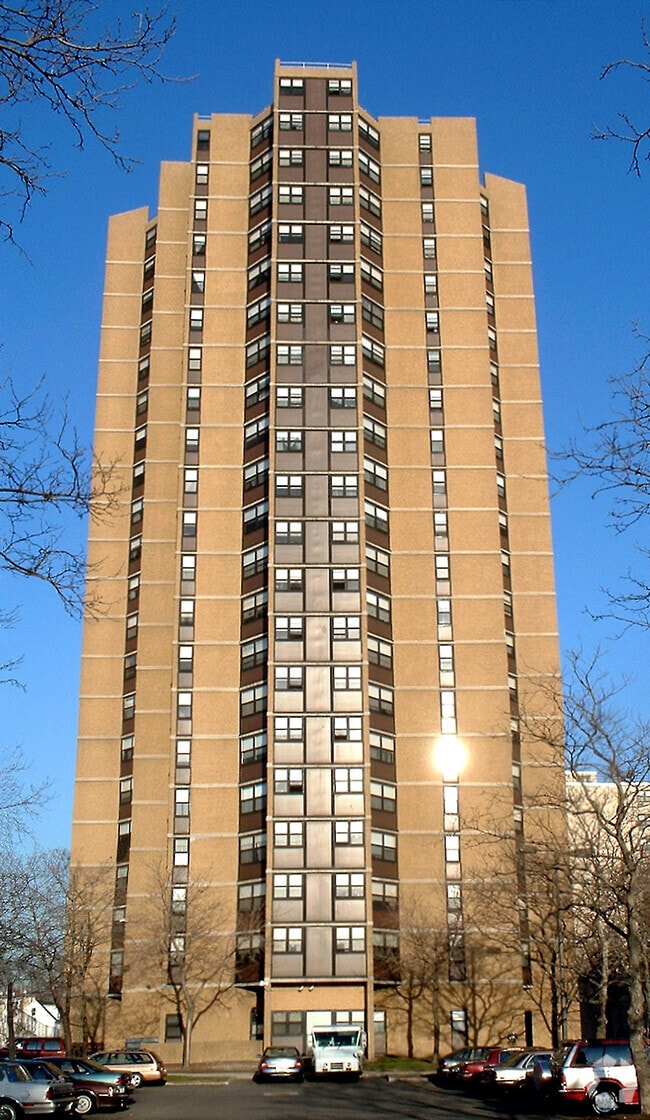 View from the west - Governor Paterson Towers