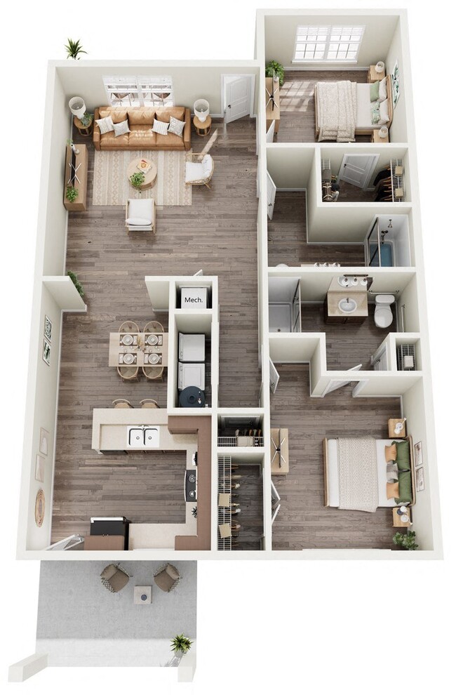 Floorplan - The Meadows Apartments