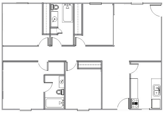 4BR/2BA - Summit Park Apartments