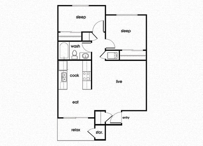 Floorplan - Riverstone Apartments