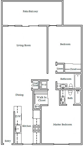 Two Bedroom Standard - Villas at Lawrence