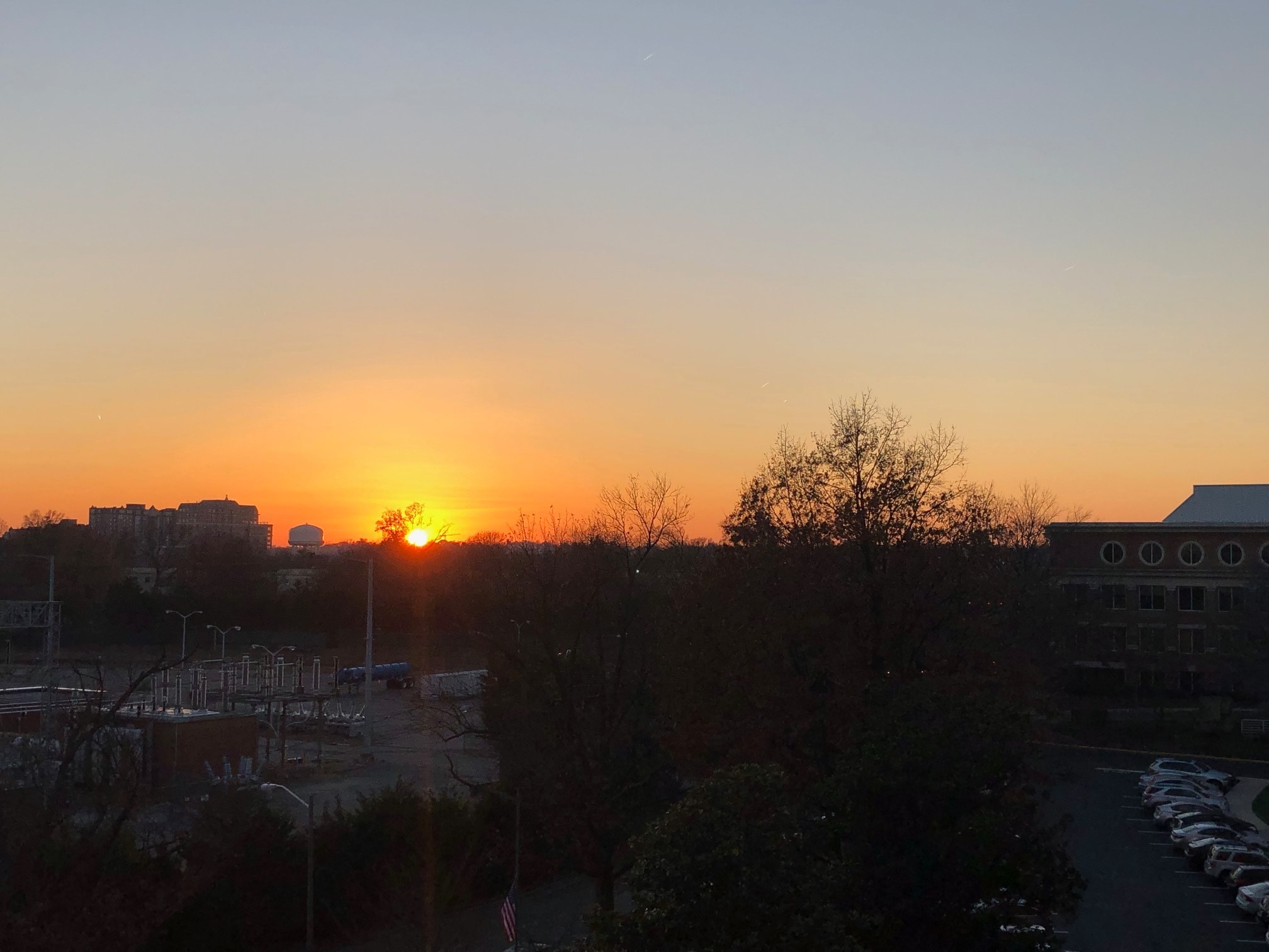 sunset from balcony - 501 Slaters Ln
