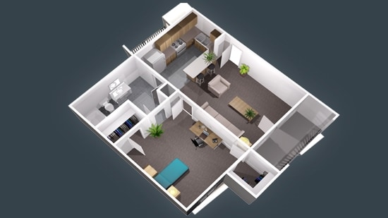 1BR/1BA - Centennial Court Apartments- Student Housing