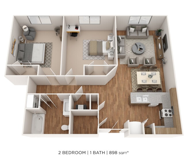 Floorplan - The Marquis at the Woods Apartment Homes
