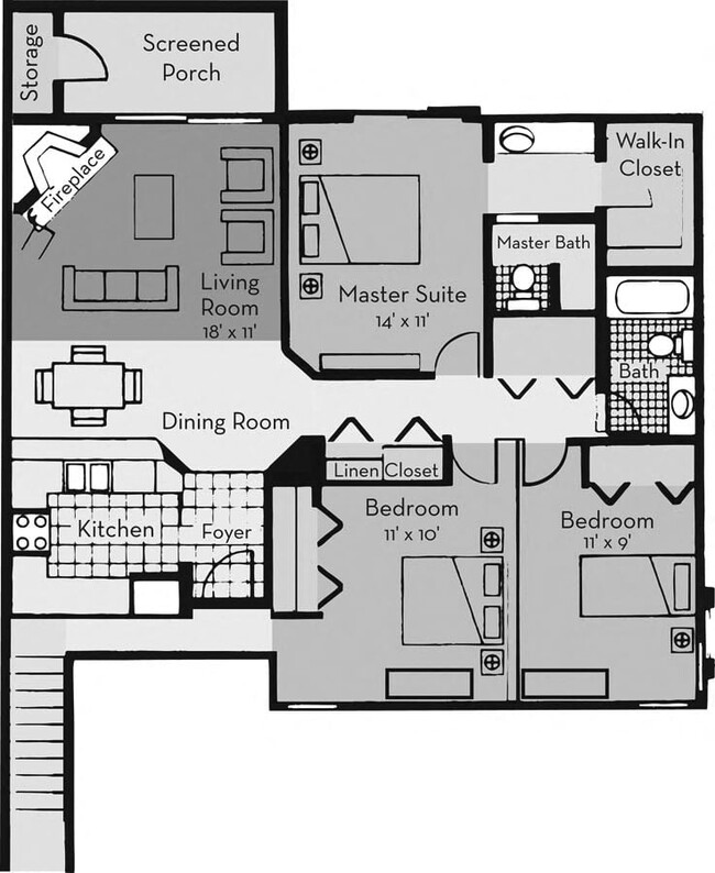 Floorplan - Fishermans Village Apartments