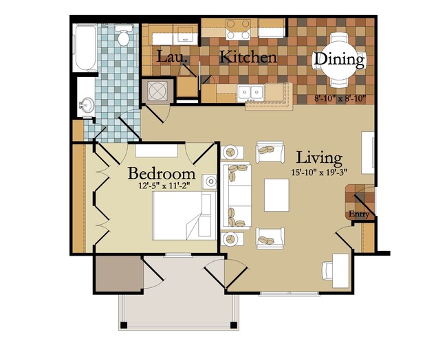 1BR/1BA - Chastain Manor Apartments
