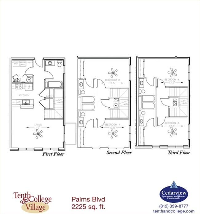 Floorplan - Tenth & College Village Apartments