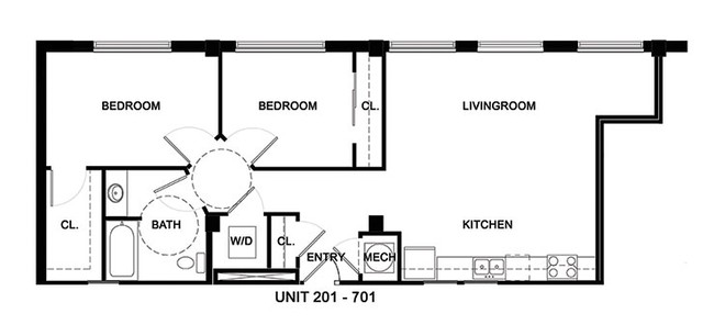 2BR/1BA - Ware Hotel