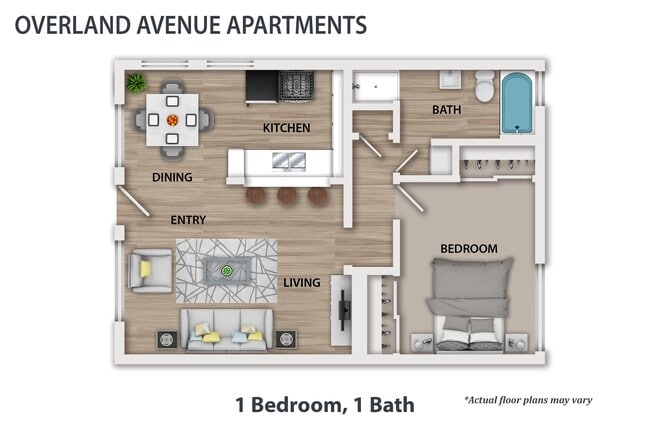 Floorplan - Overland Avenue Apartments