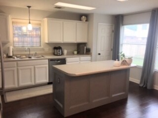 Kitchen, pantry, island, large windows to back yard - 3809 Willie Mays Ln