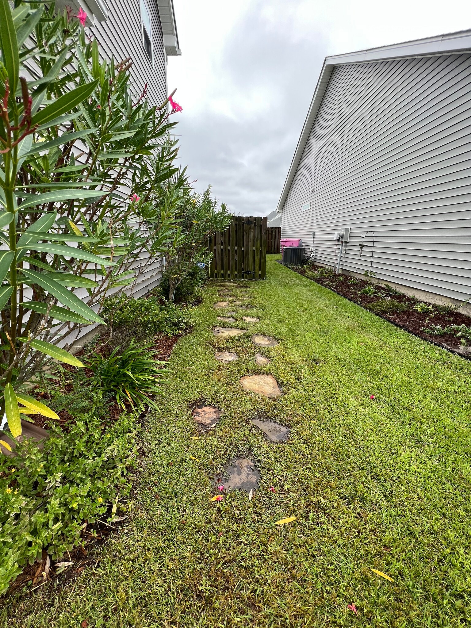 Side yard to fenced in backyard. - 1230 Big Field Dr