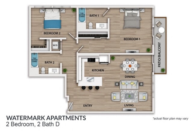 Floorplan - Watermark Apartments