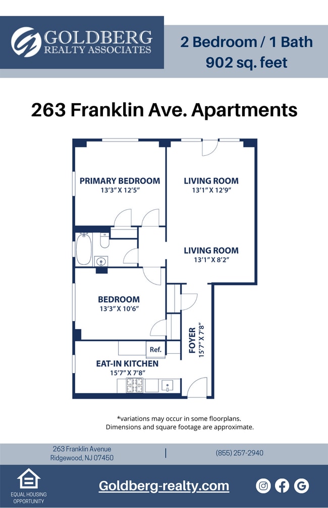 Floorplan - 263 Franklin Ave. Apartments