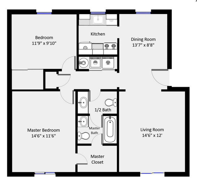 Floorplan - Village Square Apartments