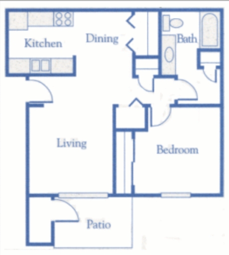 1BR/1BA - Canterbury House Apartments - Tipton