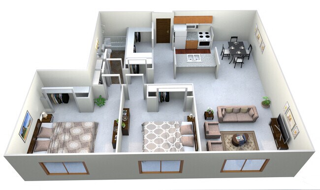 Floorplan - Sunrise Court Apartments