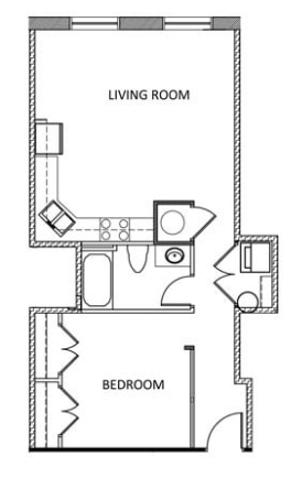 1BR/1BA - The Hancock Building