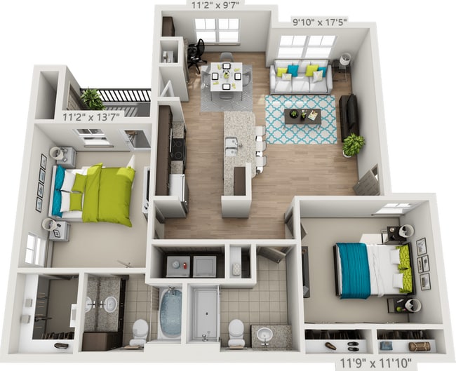 Floorplan - The Oaks at Baywood