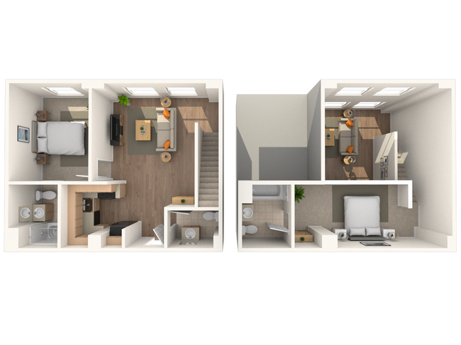 Loft B 2bed 2-5+bath - The Printing House