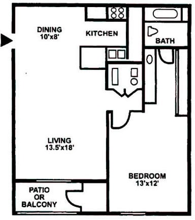 1BR/1BA - Morton Meadows Apartments