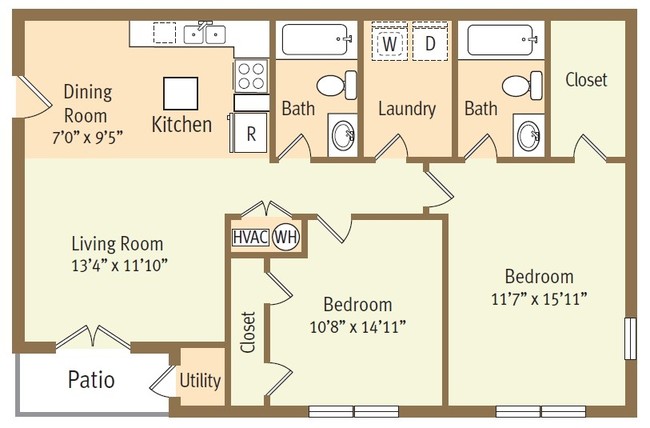 2BR/2BA - Winter Ridge Apartments