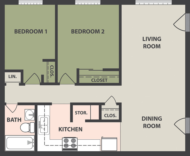 Floorplan - Bridgewater Place Apartments