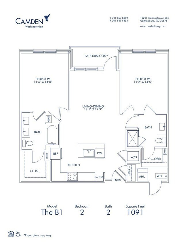 Floorplan - Camden Washingtonian