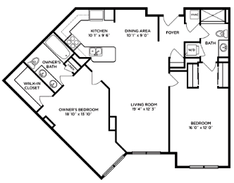 2BR/2BA - Residences at Park Place