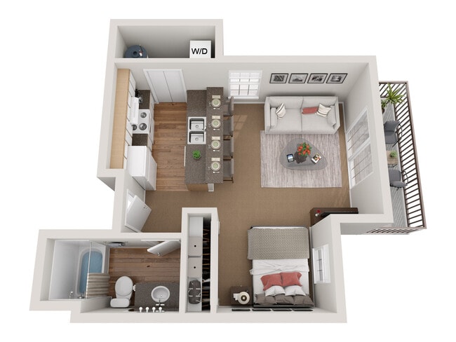 Studio floor plan Eight Towncenter - Eight Towncenter