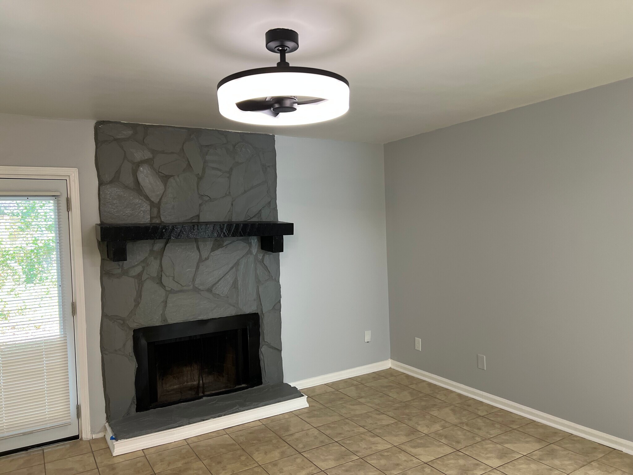 Fireplace in living room - 6419 Baker Ct