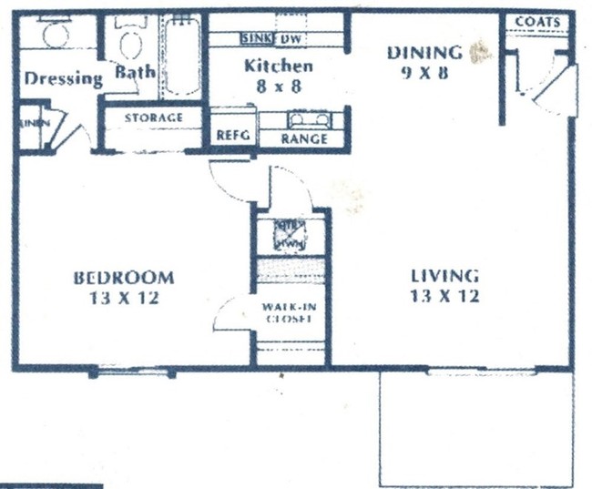 1BR/1BA - North Pointe