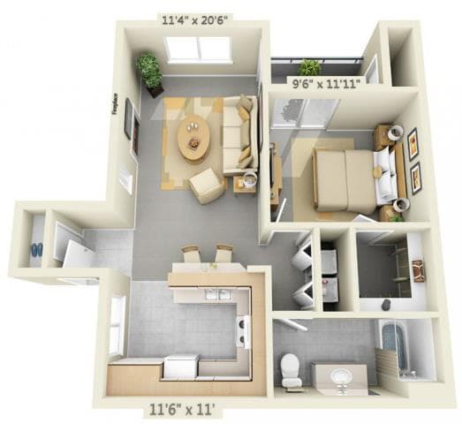 Floorplan - Autumn Oaks Apartments