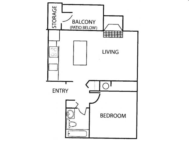 1BR/1BA - Cottonwood
