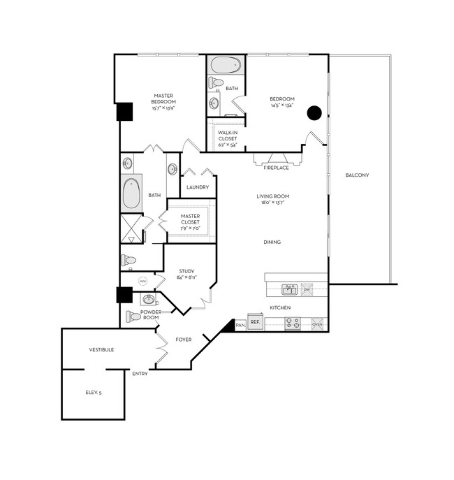 Floorplan - The Heights at Park Lane