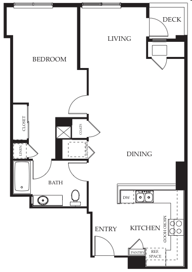 1BR/1BA - Skyline at Tamien Station Apartments