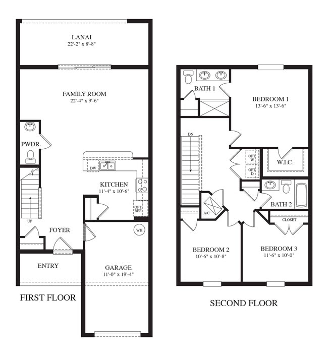 Holly Floor Plan - Ormond Grande Townhomes